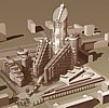 Конкурсный проект на архитектурно-градостроительное решение жилищно-административного комплекса в г. Москва. 2004г.